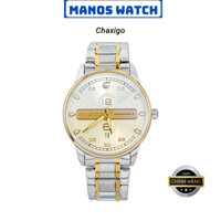 Đồng Hồ Nữ Chaxigo dây kim loại thanh lịch sang trọng có lịch ngày mã 6834-9-Manos Watch