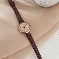Đồng Hồ Nữ Chính Hãng BARSH TD6 Mặt Nhỏ Dây Da Cao Cấp Đẹp Thời Trang Giá Rẻ Cho Sinh Viên A1