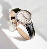 ĐỒNG HỒ NỮ CHÍNH HÃNG Bulova 96P124 Precisionist Quartz White Dial Diamonds Black Leather For Women