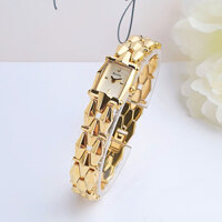 ĐỒNG HỒ NỮ CHÍNH HÃNG Bulova 97T95 Quartz Dress Watch Gold Case & Stainless Steel Mặt Chữ Nhật For Lady