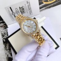 Đồng hồ nữ chính hãng Citizen Silhouette EW1222-84D viền đính đá Swarosvki - máy pin năng lượng ánh sáng - Kính cứng