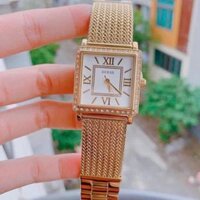 Đồng hồ nữ chính hãng dây lưới đeo tay mặt vuông cao cấp chống nước Guess W0826L1 W0826L2 W0826L3 size 28mm fullbox