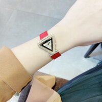 Đồng hồ nữ chính hãng Guess GW0504L2 mặt tam giác dây da màu đỏ