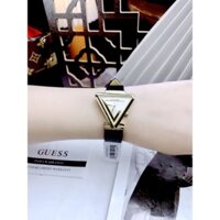 Đồng hồ nữ chính hãng Guess GW0548L3 mặt tam giác dây da đen