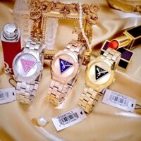 Đồng Hồ Nữ Chính Hãng GUESS, Size : 34mm, Mặt Tròn, Dây Thép, Máy Pin Original Nhật