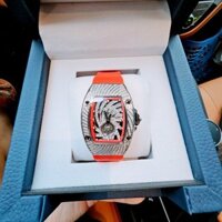 Đồng hồ nữ chính hãng Hanboro đính đá mặt lốc xoáy 36mm