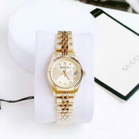 ĐỒNG HỒ NỮ CHÍNH HÃNG Mathey Tissot D710PDI Quartz Gold Case & Stainless Steel For Lady