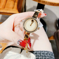ĐỒNG HỒ NỮ CHÍNH HÃNG MOVADO 3680021 EDGE Quartz Gold Dial & Stainless Bracelet Diamonds Sapphire For Lady