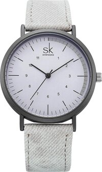 Đồng hồ nữ chính hãng Shengke Korea K8020L-Bạc Đồng Hồ Nữ