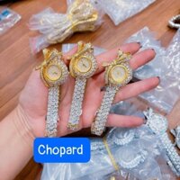 Đồng Hồ Nữ Chopard Mặt Nơ Đính Đá Máy Quartz (Pin) Kính Khoáng Mặt Siz 30mm Thép Không Gỉ Full Box