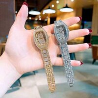 Đồng hồ nữ chopard ovan full đá cao cấp siêu sang chống nước, bảo hành 12 tháng