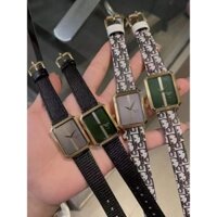 Đồng Hồ Nữ Christian Dior Malice Mặt Chữ Nhật Siz 30mm Dây Da Máy Quarzt (Pin) Thuy Sy