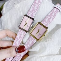 Đồng Hồ Nữ Christian Dior Malice Mặt Chữ Nhật Dây Da Máy Quarzt (Pin) Thuy Sy Siz 30mm