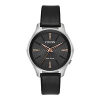 Đồng Hồ Nữ Citizen Dây Da EM0599-17E - Mặt Đen