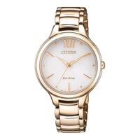 Đồng Hồ Nữ Citizen Dây Thép Không Gỉ EM0553-85A - Mặt Trắng (Sapphire)