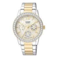 Đồng Hồ Nữ Citizen Dây Thép Không Gỉ ED8094-52N - Mặt Vàng