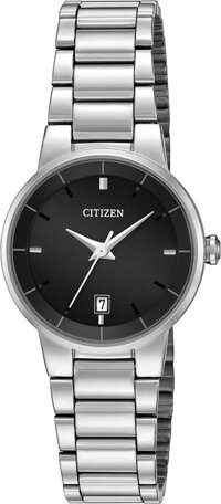 Đồng Hồ Nữ Citizen Dây Thép Không Gỉ EU6010-53E - Mặt Đen