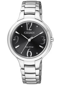 Đồng Hồ Nữ Citizen Dây Thép Không Gỉ EP5990-50E - Mặt Đen Sapphire