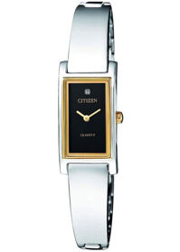 Đồng Hồ Nữ Citizen Đính Đá Swarovski Dây Thép Không Gỉ EZ6364-59E - Mặt Đen