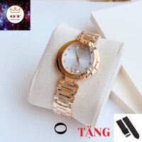 Đồng Hồ Nữ CITIZEN Eco-Drive Women's Diamond Accent Gold-Tone 34mm Watch EX1512-53A Chính Hãng Tặng Dây Da Cao Cấp