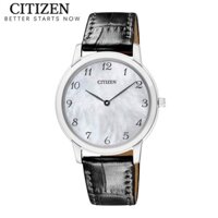 Đồng Hồ Nữ Citizen Eco-Drive Siêu Mỏng Dây Da EG6005-03D - Mặt Xà Cừ (Sapphire)
