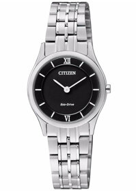 Đồng Hồ Nữ Citizen Siêu Mỏng Dây Thép Không Gỉ EG3220-58E - Mặt Đen Sapphire