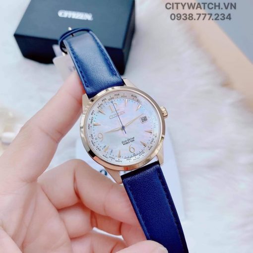 Đồng hồ nữ Citizen World Time FC8003-06D