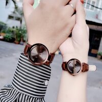 Đồng hồ nữ (couple) Gucci YA133504 bản dây da nâu case 29mm