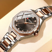 Đồng hồ nữ CURREN Nguyên bản Thương hiệu mới Dây đeo bằng thép không gỉ Mặt số nhỏ Thời trang doanh nhân Thạch anh chống nước 9100 X