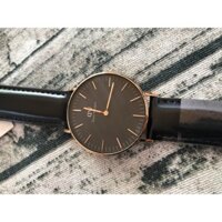 Đồng Hồ Nữ Daniel Wellington Classic Black Sheffield 36mm Vàng Hồng DW00100139