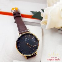 Đồng hồ Nữ D.aniel W.ellington D.W Dây Da Thời Trang Case 26mm (Có hộp đựng)