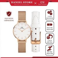 Đồng Hồ Nữ Daniel Wellington Classic Petite Melrose White + Dây Da Bondi Chính Hãng - Daniel Store