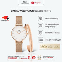 Đồng Hồ Nữ Daniel Wellington Classic Petite Melrose White + Vòng Tay DW Chính Hãng - Daniel Store
