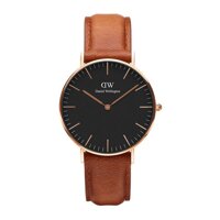 Đồng hồ Nữ Daniel Wellington Classic Black Durham 36mm Rose Gold DW00100138