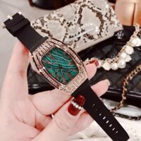 Đồng hồ nữ Da.ve.na mặt bầu quai silicon mềm dẻo, bảo hành 12 tháng, tặng kèm hộp và pin, tuyển sỉ