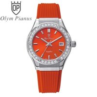 Đồng hồ nữ dây cao su chính hãng Olym Pianus OP990-45DLS-GL đỏ