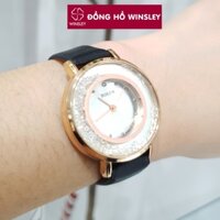 Đồng hồ nữ dây da Bolun chính hãng mặt nhỏ chống nước thời trang Winsley