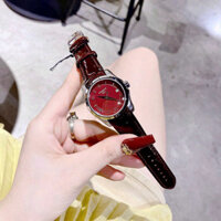 Đồng hồ nữ dây da cao cấp viền kim loại TiSSot thiết kế thời trang sang trọng đủ màu chống nước