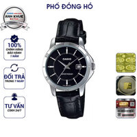 Đồng hồ nữ dây da Casio chính hãng Anh Khuê LTP-V004L-1AUDF