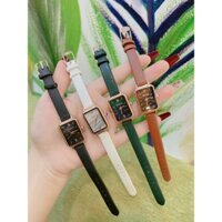 Đồng hồ nữ dây da chính hãng bolun mặt vuông chống nước, chống xước, bảo hành pin 12 tháng