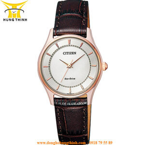 Đồng hồ nữ dây da Citizen EM0403