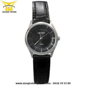 Đồng hồ nữ dây da Citizen Quartz ER0200