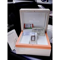 Đồng hồ nữ dây da, đồng hồ đeo tay nữ JAEGER LECOULTRE full box, phiên bản vỏ xoay cực kỳ độc đáo, cao cấp và sang chảnh