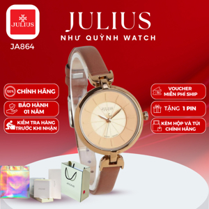 Đồng hồ nữ dây da Julius JA-864