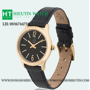 Đồng hồ nữ dây da Le chateau Quartz L39.112.04.5.1