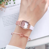 Đồng hồ nữ dây da mặt vuông size nhỏ trắng sang chảnh Julius 1240 ĐHĐ27502