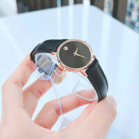 Đồng hồ nữ dây da Movado Quartz Museum 0607320