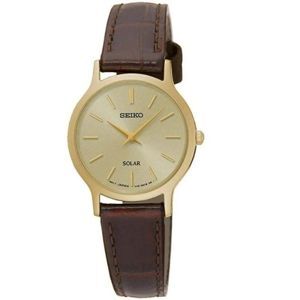 Đồng hồ nữ dây da Seiko SUP302P1