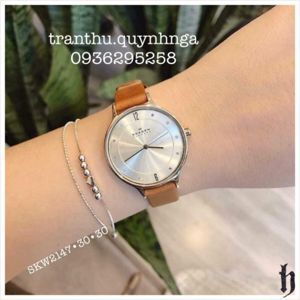 Đồng hồ nữ dây da Skagen SKW2143/ SKW2144