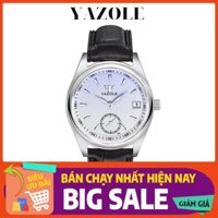 Đồng Hồ Nữ Dây Da YAZOLE Chính Hãng Y306 Mặt Tròn Chạy 3 Kim Có Lịch Ngày Kèm Hộp Đựng Sang Trọng